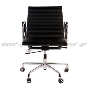 Καρέκλα γραφείου δερμάτινη με ρόδες και γνήσιο ιταλικό δέρμα ThinPad™