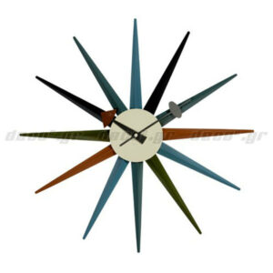 Ρολόι τοίχου Starburst σε mid century modern σχέδιο