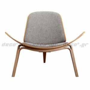 Triade™ Fab design πολυθρόνα σαλονιού από ξύλο και ύφασμα