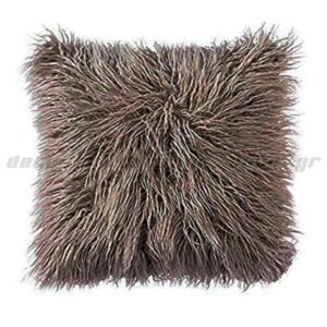 Γούνινα μαξιλάρια σαλονιού 45 εκ. για διακόσμηση και μεγαλύτερη άνεση μπεζ γούνα