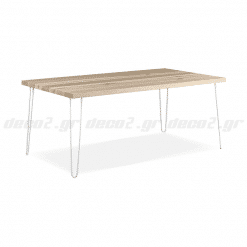 Industrial τραπέζι φαγητού από χάλυβα και μασίφ ξύλο Liviuss™