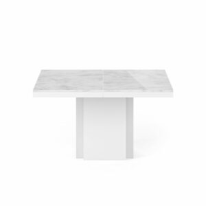 Τετράγωνο λευκό μαρμάρινο τραπέζι τραπεζαρίας DUSK 130