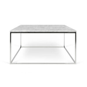 Τετράγωνο τραπέζι σαλονιού με λευκό μάρμαρο GLEAM