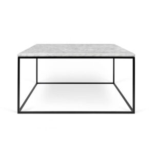 Τετράγωνο τραπέζι σαλονιού με λευκό μάρμαρο GLEAM