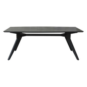 Μαύρο τραπέζι ξύλινο Studio Teak 200 με πιστοποίηση FSC®