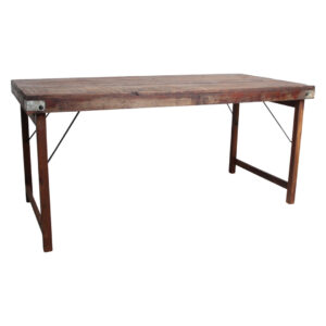 Vintage ξύλινο τραπέζι Farmhouse 165 από ανακυκλωμένο ξύλο FSC®