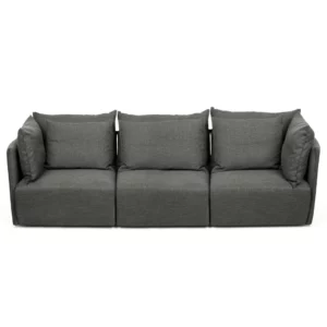 Μεγάλος καναπές γκρι σκούρο πολυμορφικός DUNE 260 3-4 θέσεων